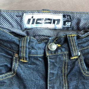 Icon motorcycle insulated biker denim jean. Great!No holes or rips.